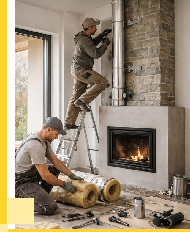 Монтаж дымоходов для каминов в Кинешме от 15161 р. ЭриданКнш