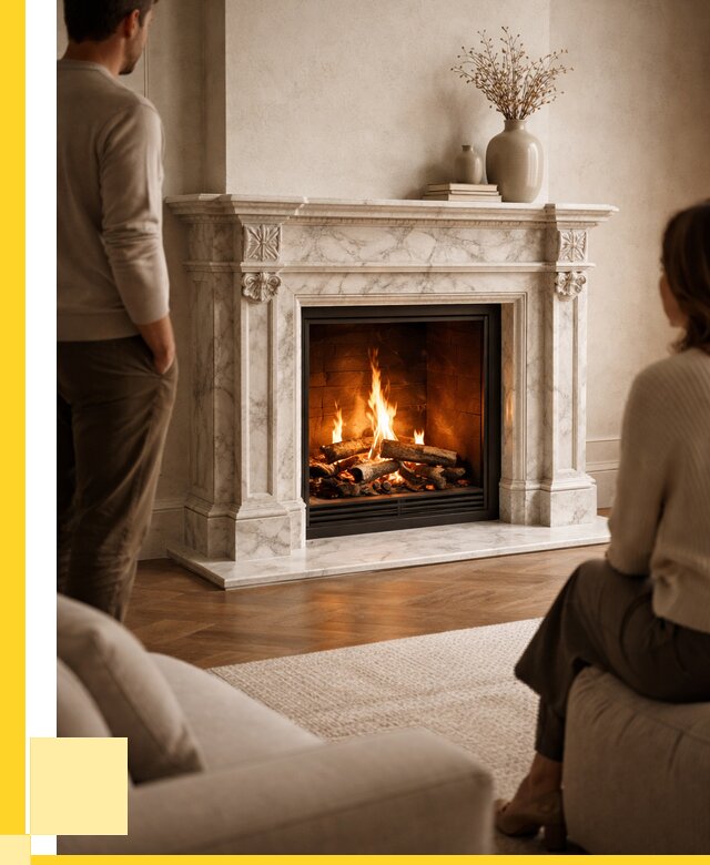 Мраморные камины под ключ в Кинешме от 252675 р. | ЭриданКнш