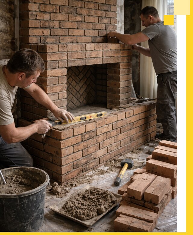 Изготовление и установка кирпичных каминов в Кинешме