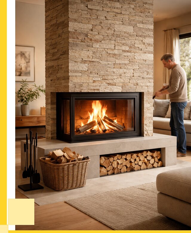 Дровяной камин под ключ в Кинешме от 202140 р. | ЭриданКнш