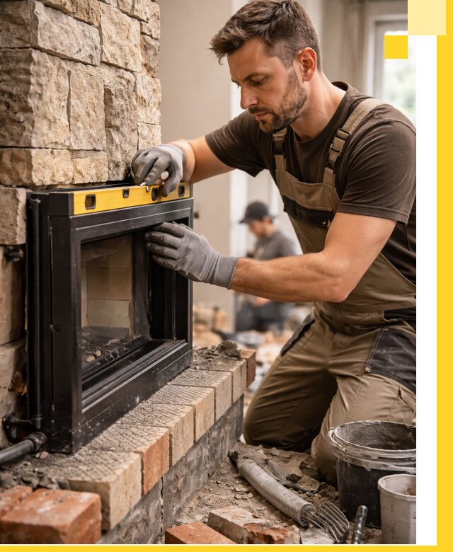 Дровяные камины под ключ в Кинешме: монтаж, обустройство