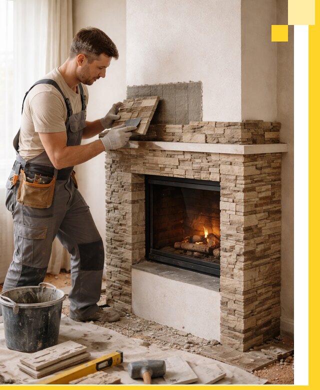 Изготовление и монтаж каминов для дома под ключ в Кинешме