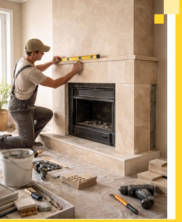 Установка и монтаж каминов в частном доме под ключ в Кинешме