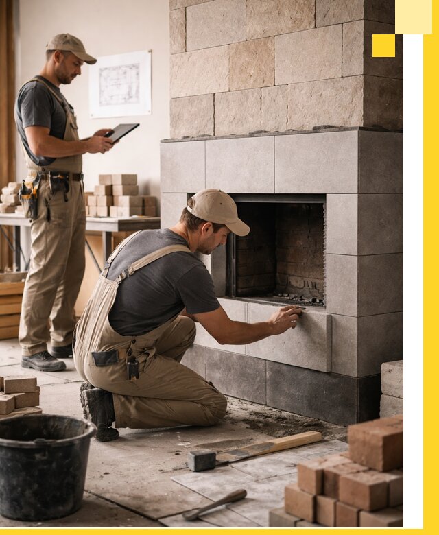 Индивидуальные проекты каминов и каминных систем в Кинешме