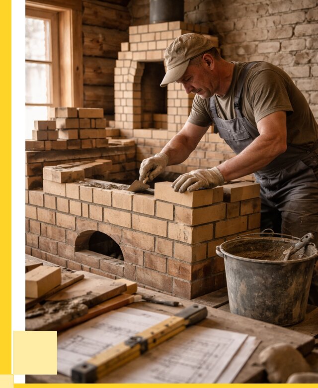 Кладка печей из кирпича в Кинешме цены от 30321 р. - ЭриданКнш