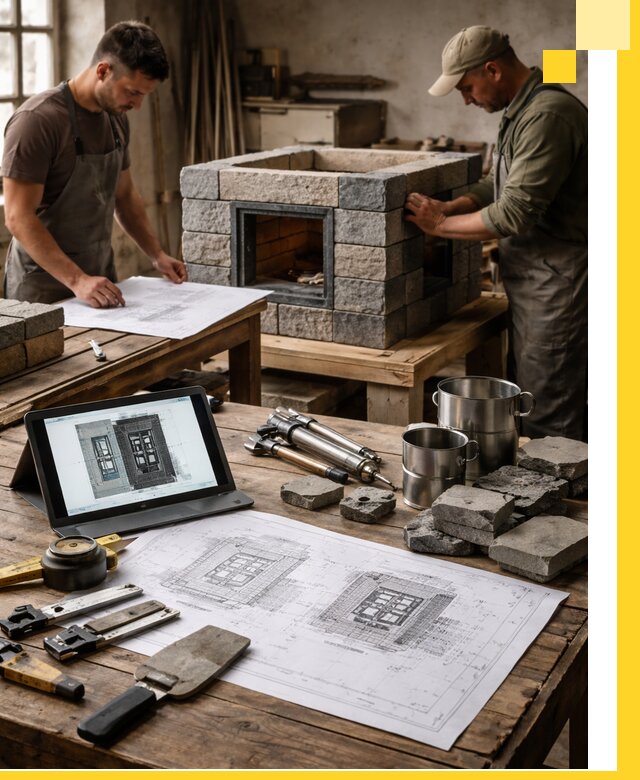 Разработка проектов печей с согласованием и монтажом в Кинешме