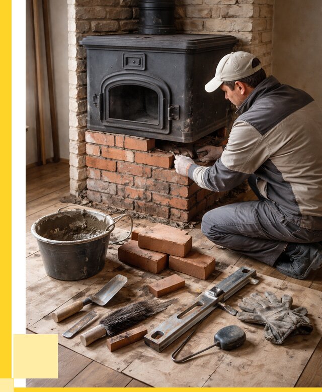 Ремонт печей в Кинешме от 12128 р., услуги печника ЭриданКнш
