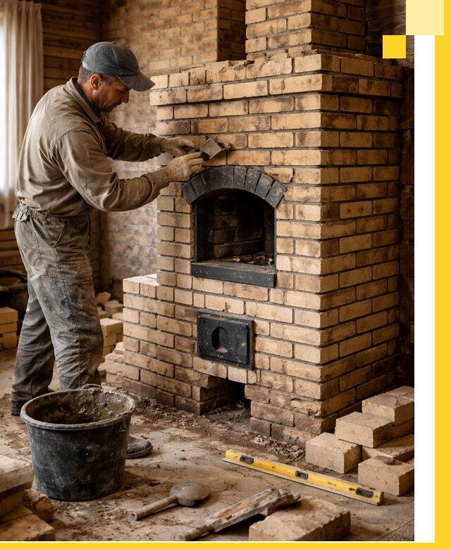 Кирпичные печи под ключ в Кинешме: проектирование и кладка