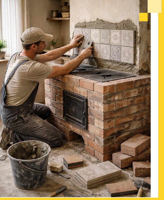 Печи с плитой на заказ монтаж гарантия и сервис в Кинешме