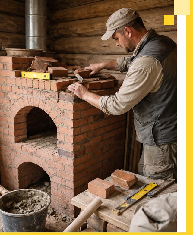 Изготовление и установка русских печей в Кинешме под ключ