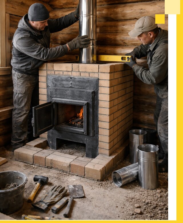 Проектирование, изготовление и установка банных печей в Кинешме