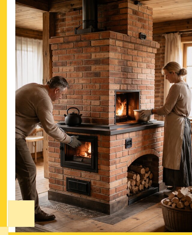 Печи для загородного дома под ключ в Кинешме от 80856 р. | ЭриданКнш