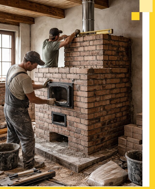 Печи для загородного дома под ключ в Кинешме — монтаж и сервис