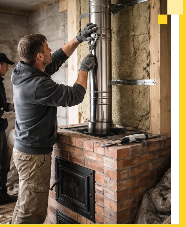 Изготовление и монтаж печей и дымоходов под ключ в Кинешме