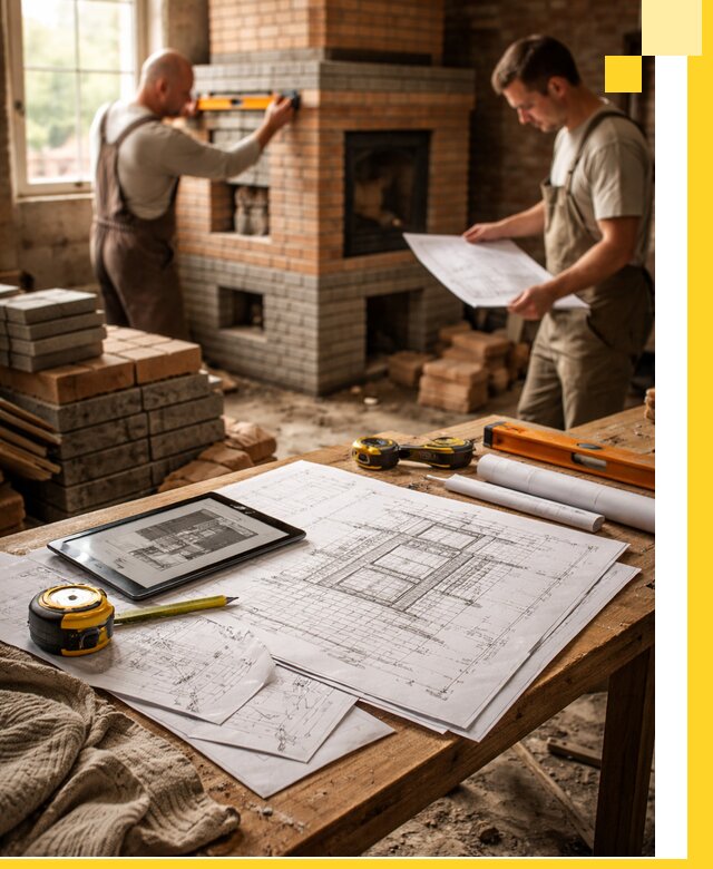 Проекты печей и каминов с индивидуальным дизайном в Кинешме