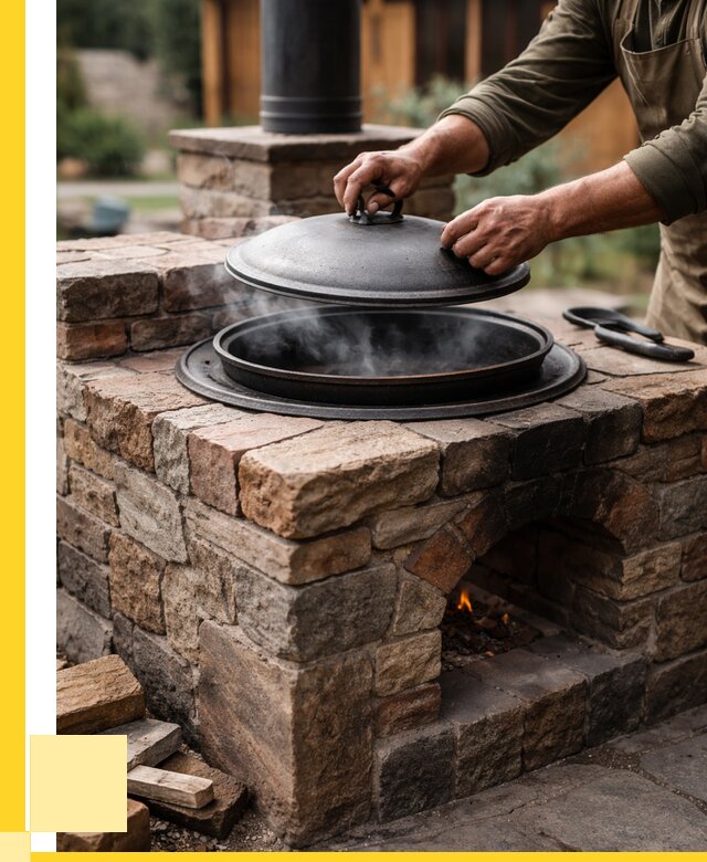 Печи для казана в Кинешме по цене от 18193 р. | ЭриданКнш