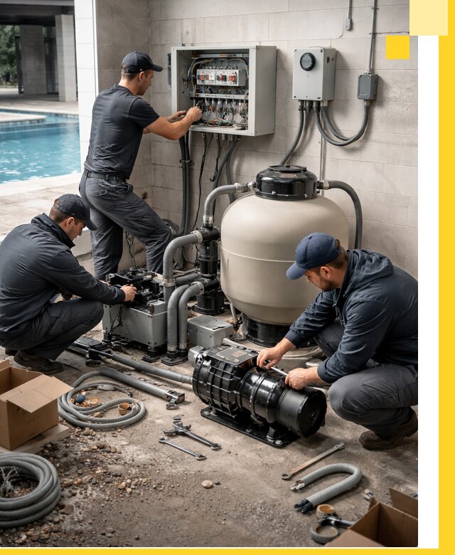 Профессиональный монтаж оборудования для бассейнов в Кинешме