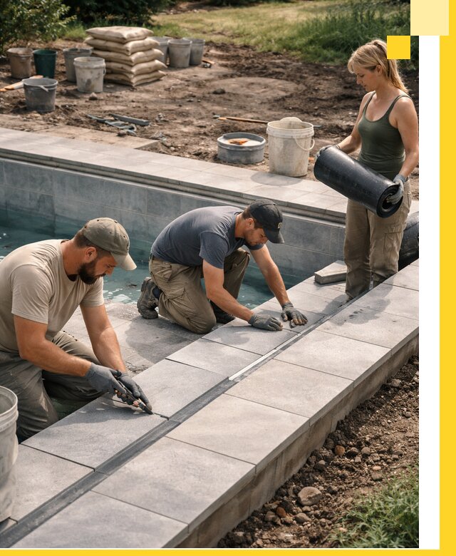 Строительство и монтаж уличных бассейнов под ключ в Кинешме