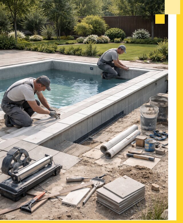 Строительство открытых бассейнов под ключ в Кинешме профессионально