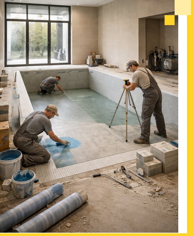 Проект и строительство закрытых бассейнов в Кинешме под ключ