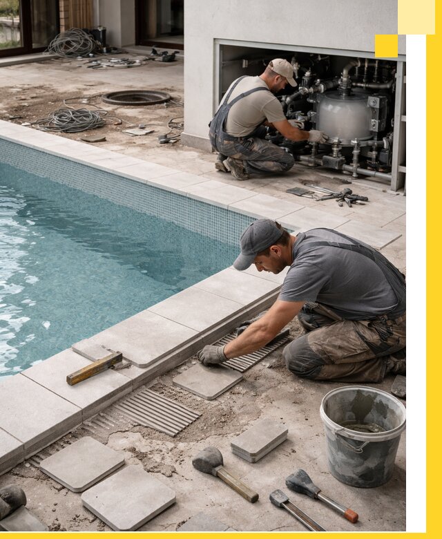 Строительство и монтаж бассейнов в коттедже в Кинешме