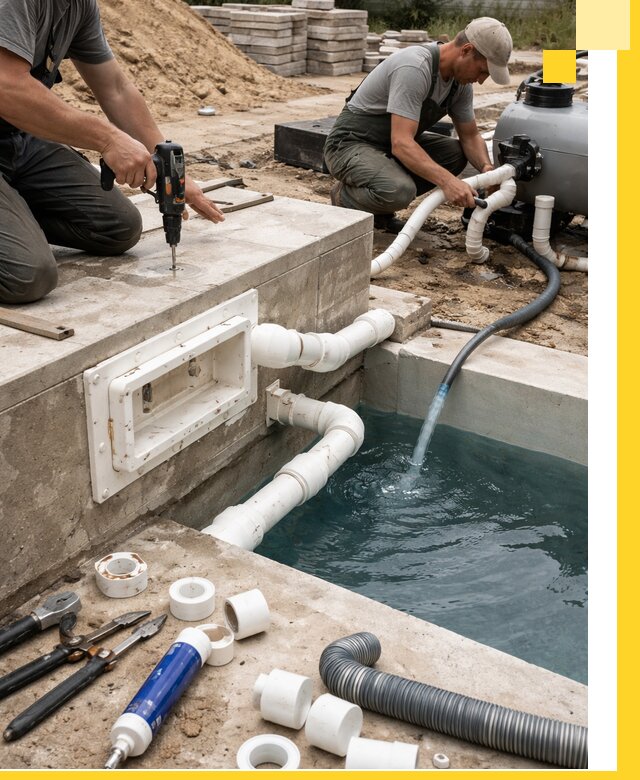 Строительство скиммерных бассейнов под ключ в Кинешме