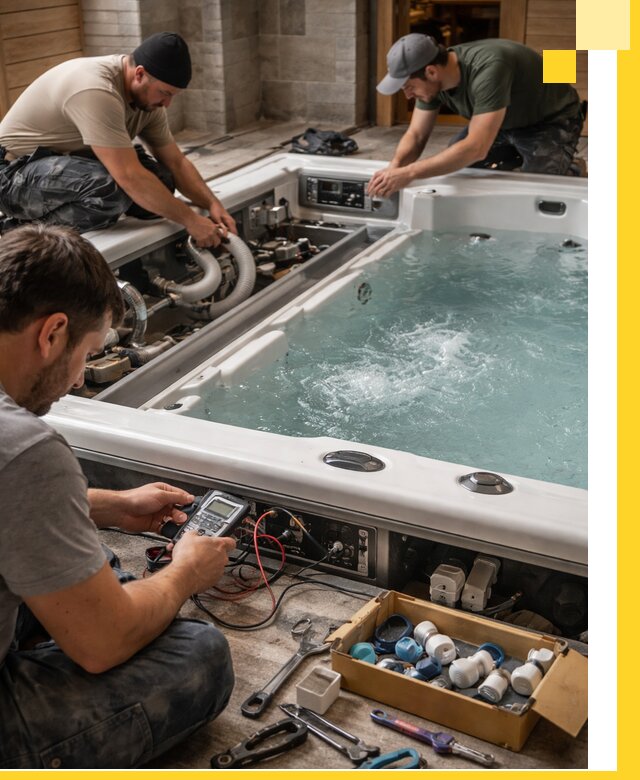 Гидромассажные бассейны под ключ в Кинешме, дизайн и монтаж