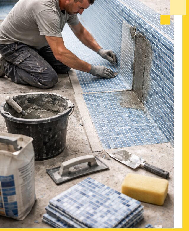 Укладка и ремонт мозаики для бассейнов под ключ в Кинешме