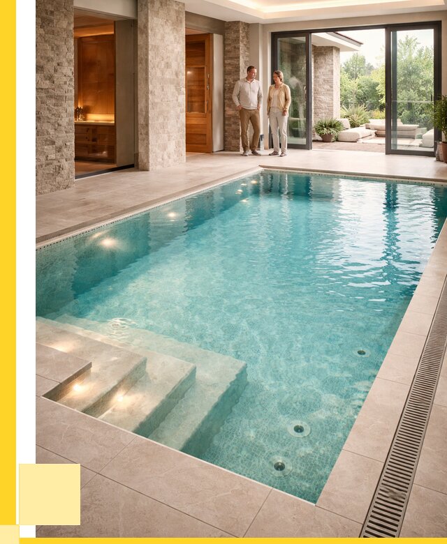 Бассейн во дворе в Кинешме: проект, отделка от 1212840 р. | ЭриданКнш