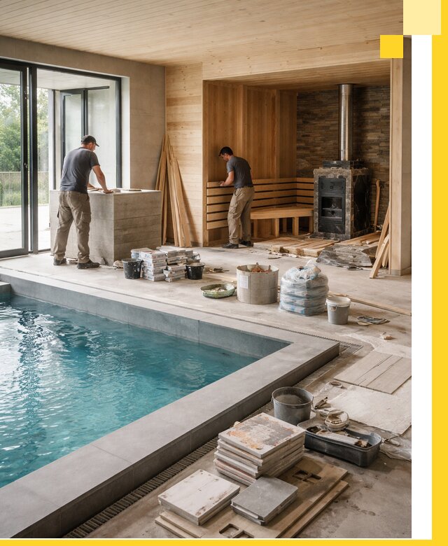 Проектирование и строительство бань с бассейном в Кинешме