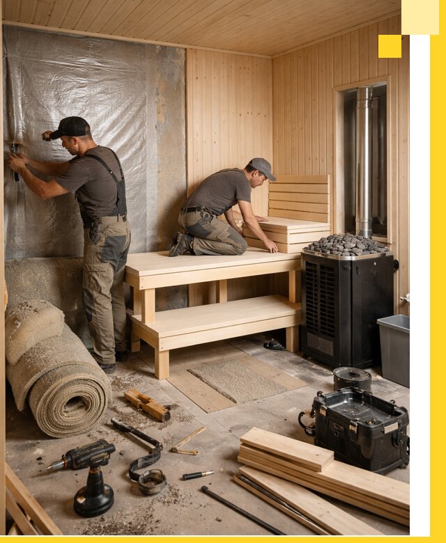 Проекты саун под ключ в Кинешме дизайн и строительство