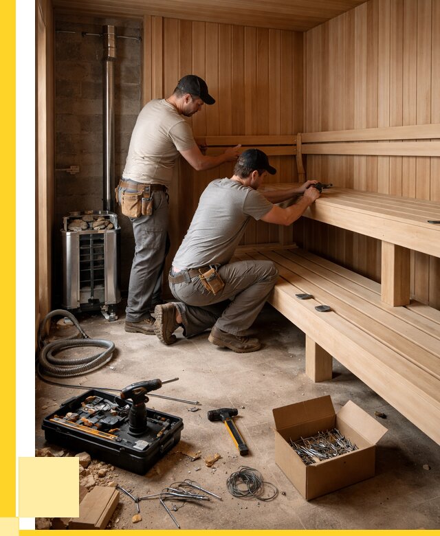 Монтаж саун под ключ в Кинешме от 121284 р. | ЭриданКнш