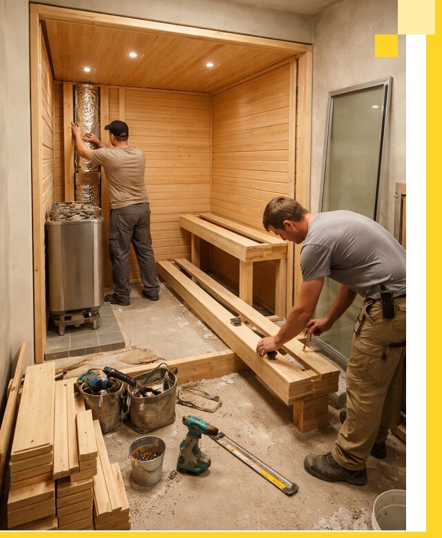 Проектирование и установка домашних саун под ключ в Кинешме