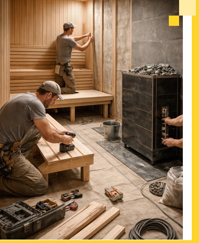 Дизайн и строительство интерьерных саун под ключ в Кинешме