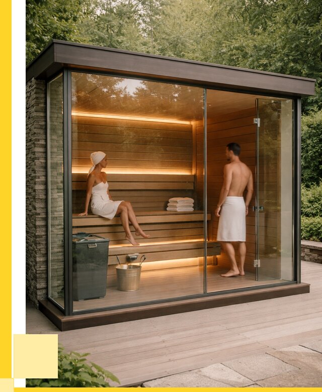 Сауна стеклянная и двери для сауны в Кинешме от 252675 р. | ЭриданКнш