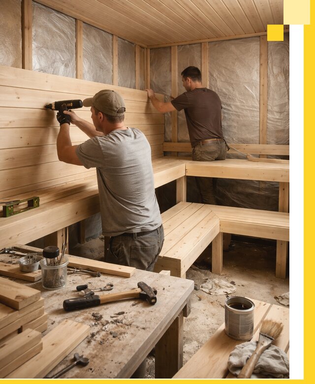 Профессиональная отделка бань и саун под ключ в Кинешме