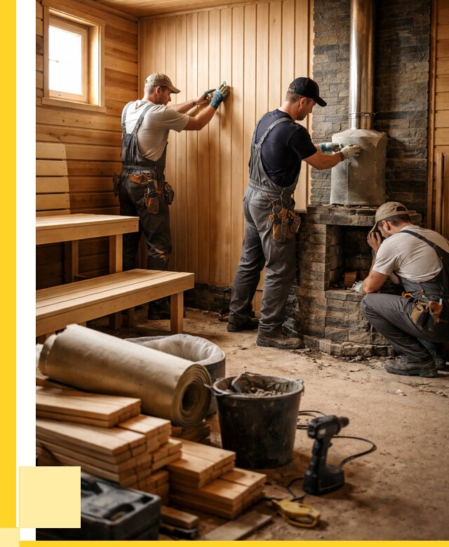 Ремонт бань под ключ в Кинешме от 45482 р. | ЭриданКнш