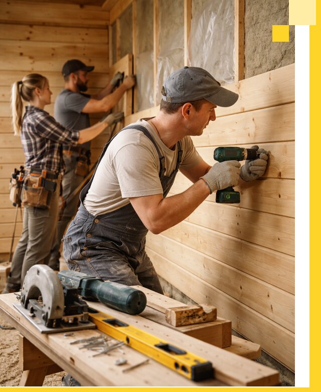 Обшивка бань под ключ в Кинешме: отделка стен и потолков