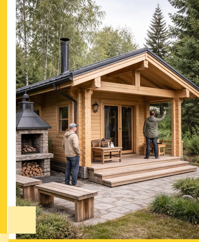 Деревянные бани под ключ в Кинешме от 454815 р. | ЭриданКнш