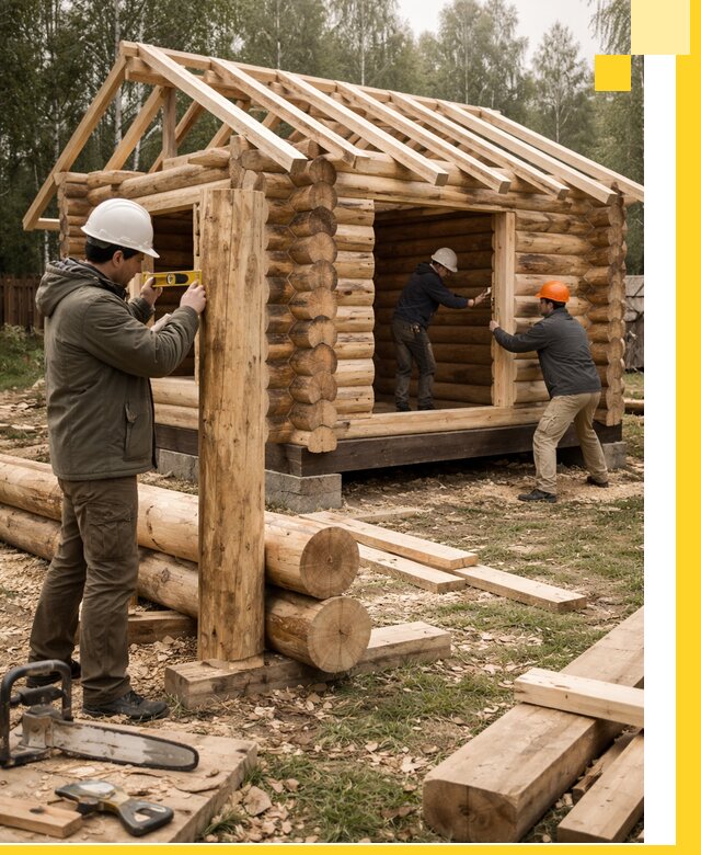 Строительство бань для дачи под ключ в Кинешме с доставкой и монтажом