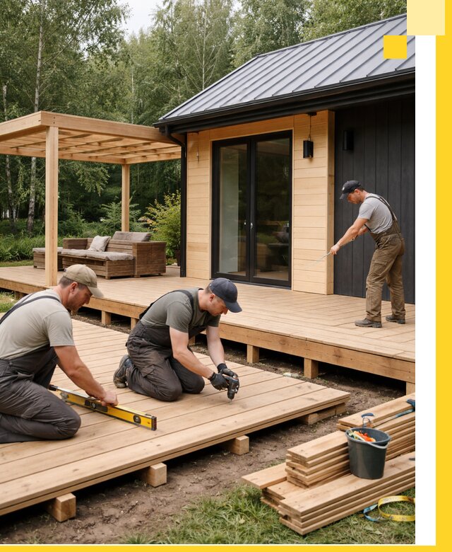 Строительство бань с террасой и бассейном под ключ в Кинешме