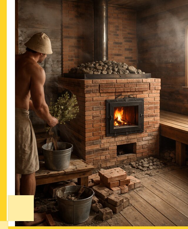 Кирпичные банные печи в Кинешме от 90963 р. | ЭриданКнш