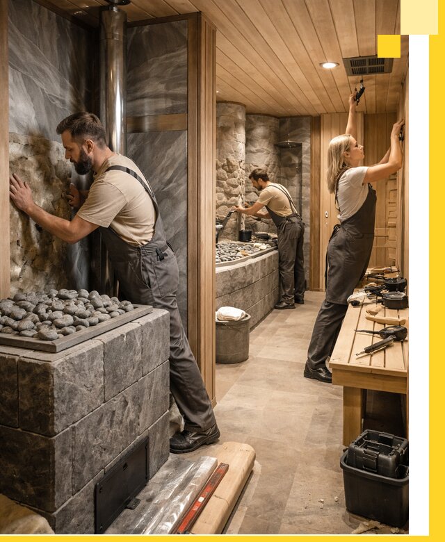 Строительство бань и SPA процедур в Кинешме под ключ и отделкой