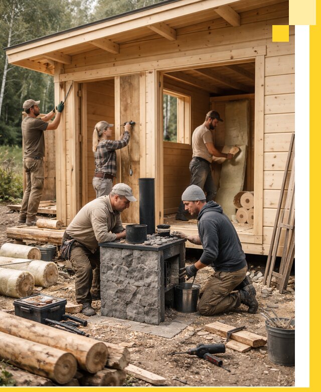 Купить баню под ключ в Кинешме строительство монтаж отделка