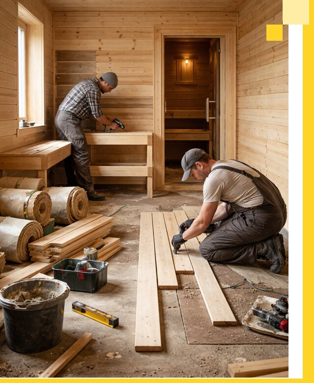 Индивидуальный проект бани с комнатой отдыха под ключ в Кинешме