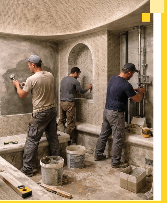 Профессиональный монтаж хамамов под ключ в Кинешме с гарантией