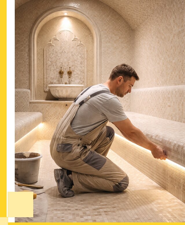 Отделка хамамов под ключ в Кинешме от 5559 р. | ЭриданКнш