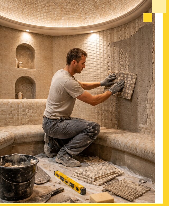 Устройство и монтаж домашнего хамама под ключ в Кинешме