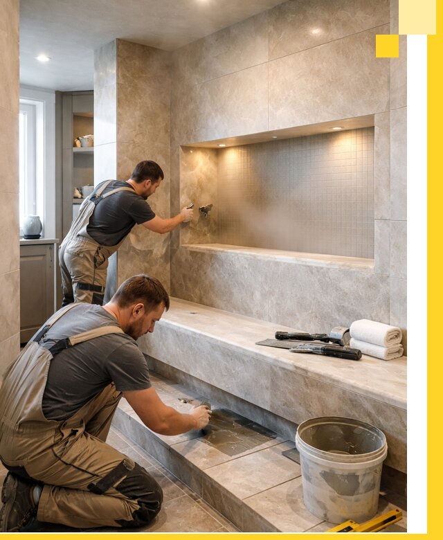 Профессиональное строительство хамама в квартире в Кинешме