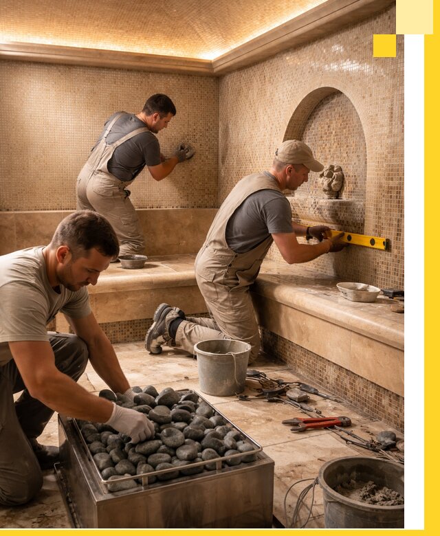 Проектирование и строительство хамама и сауны в Кинешме